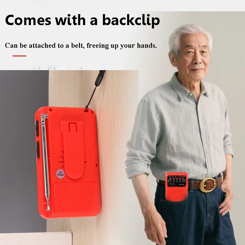 جيب صغير DSP راديو حساسية عالية FM AM SW أجهزة الراديو استقبال مع مصباح ليد جيب مكبر الصوت 3.5 مللي متر سماعات جاك قابلة للشحن