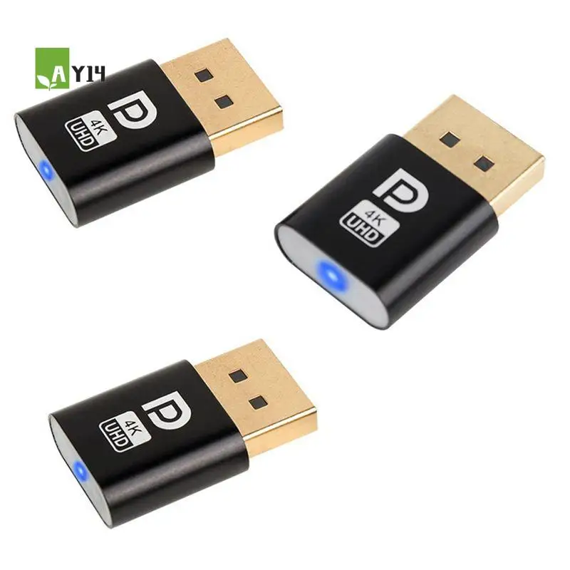 AY14 -4K Displayport Dummy Plug DP Virtual Display Adapter DP Dummy Plug EDID Headless Ghost Emulator Accessories For PC