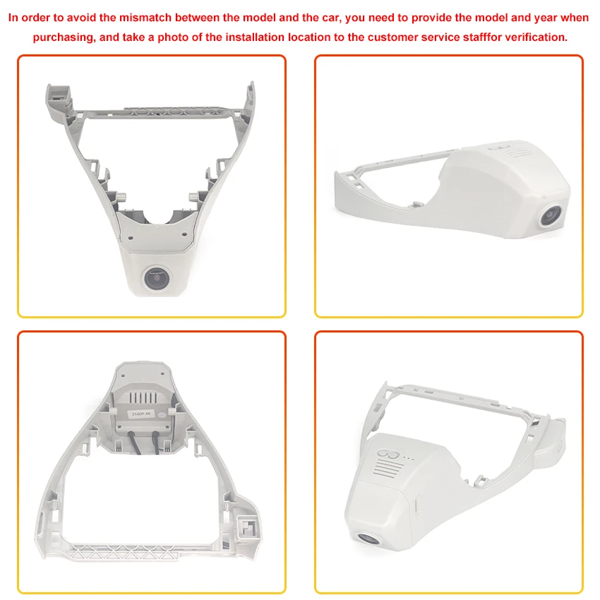 ل Volkswagen VW id4 id6 id5 ID.4 ID.5 ID.6 id 4 5 6 داش كام كاميرا لأودي Q4 e-tron 2022 FHD مسجل Dvr للسيارة سهلة التركيب #4