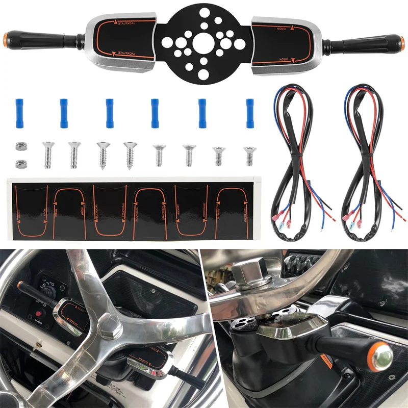 Bezel Control Switch Replace PT2000-1P PT2000-2P Blinker Trim Control System Dual Function Trim Jack Plate for Seastar Hydraulic