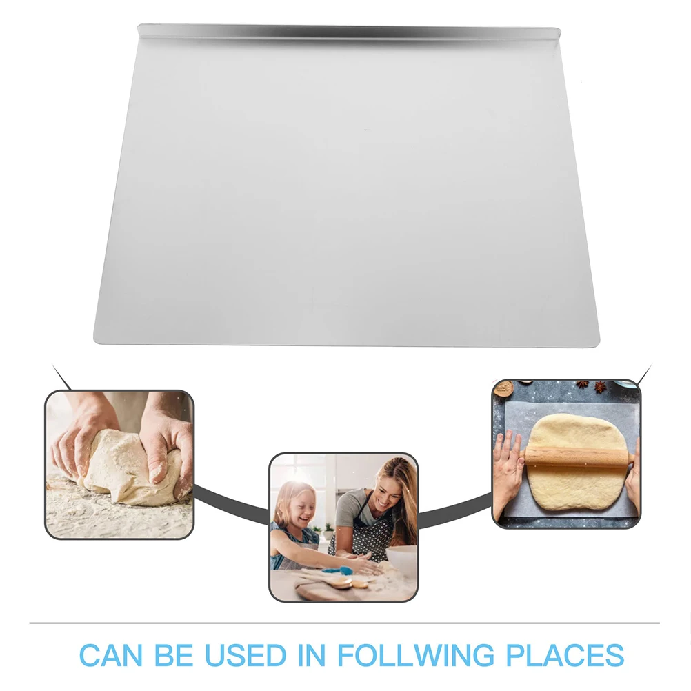 

Stainless Steel Kneading Panel 30x40cm Cutting Board for Kitchen Chopping Fruit Vegetable Baking Mat Metal Boards Countertop