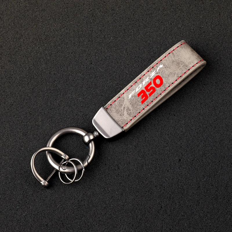Premium material leather motorcycle key ring chain for HONDA FORZA350 NSS350 2018-2022 accessories WITH LOGO view 6