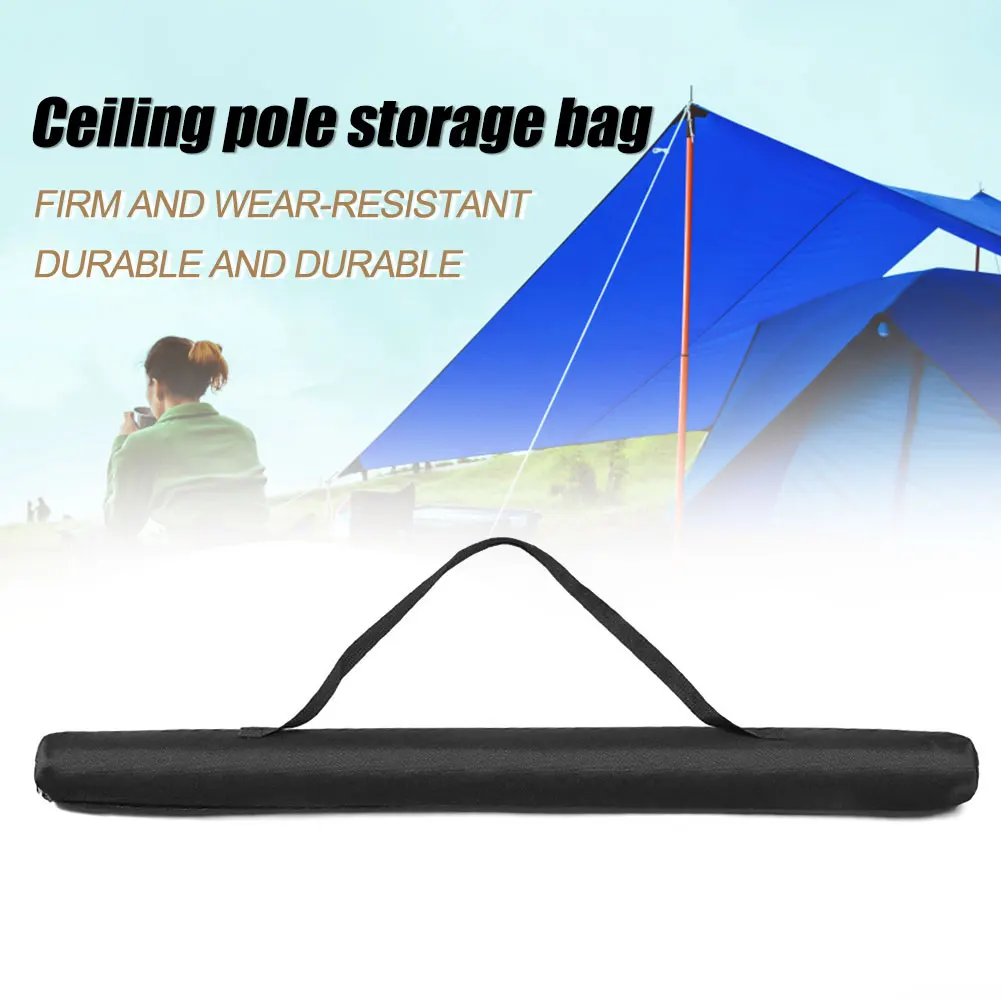 Camping Canopy Pole Storage Bag Portable Fishing Rod Camera Tripod Case 600D Oxford Cloth Wear-resistant for Outdoor Camping