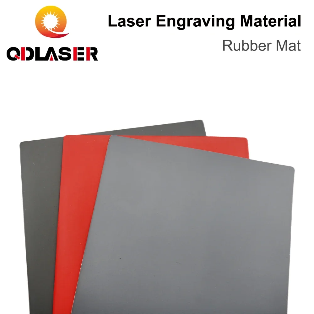 QDLASER Rubber Mat Laser DIY Engraving Materials for Laser Engraving & Marking Machine The DIY Printing and Engraving Materials