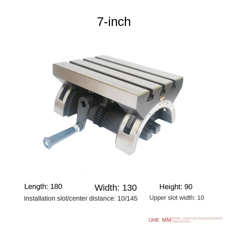 12inch Tilting Table Adjustable Angle Table Milling Machine Table