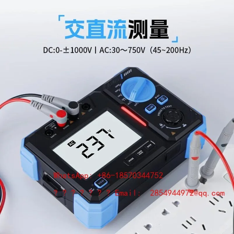 2026    Insulation Resistance Tester 100V500V2500V High Precision Digital Shake Meter MRT1050
