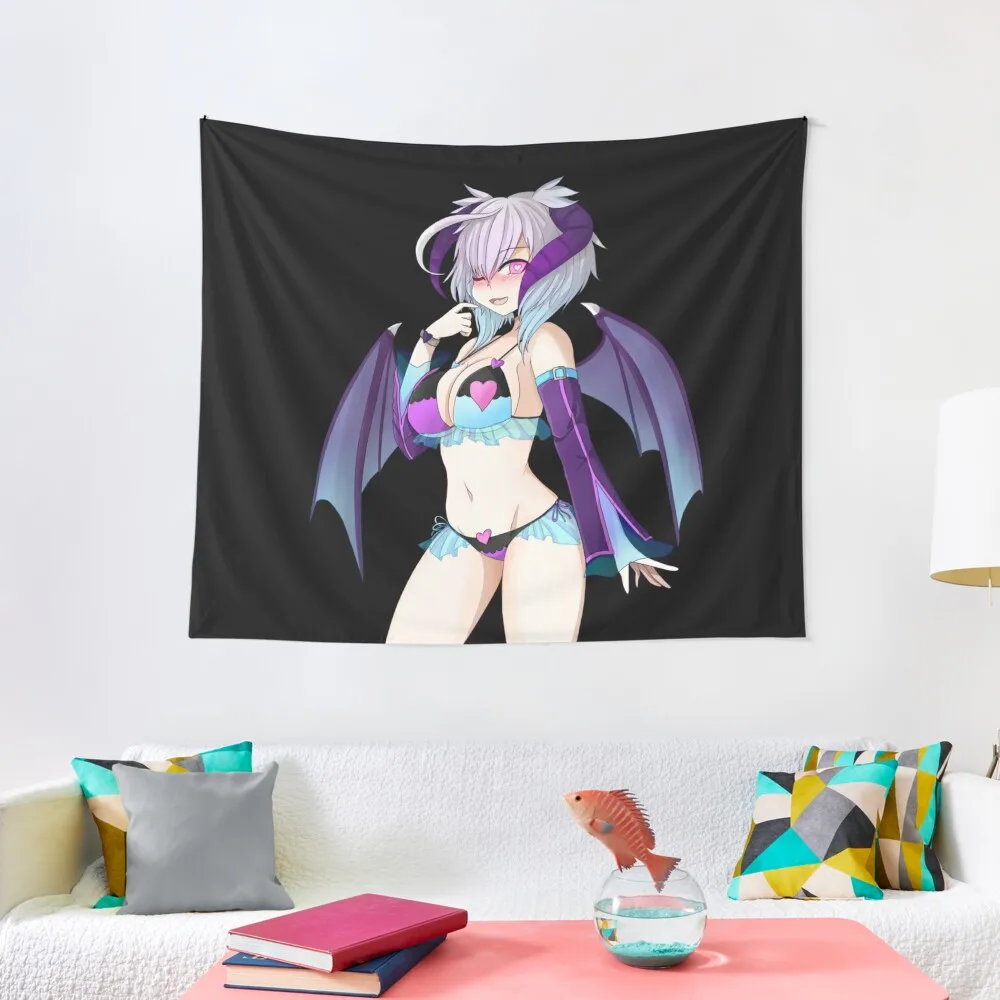 Demon Girl succubus Tapestry Bedroom Decoration Room Aesthetic Decoration For Home Tapestry