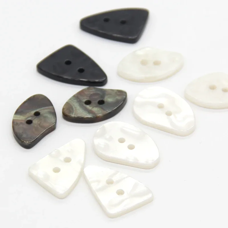 DOTOLLE 2 Holes Irregular Pearl Resin Buttons For Clothing Fashion Coat Blazer Suit Dress DIY Decorations Sewing Accessories