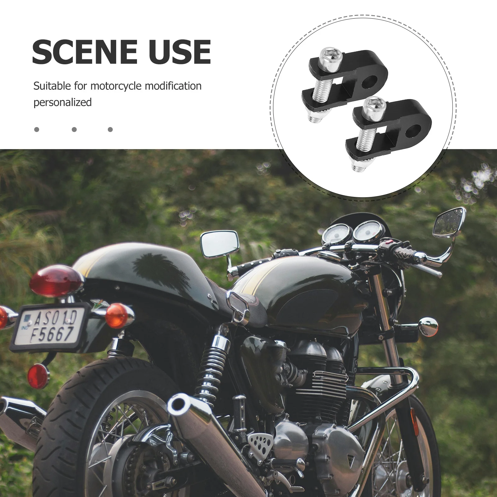 Dispositivo di smorzamento elevato per montante posteriore per moto da 1 paio Migliora il controllo di varie condizioni di guida Facile installazione di lunga durata