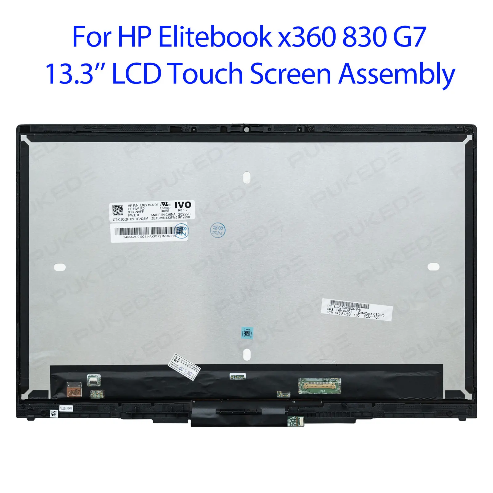 

Original 13.3"Inch For HP Elitebook x360 830 G7 G8 LCD Touch Screen Digitizer Assembly FHD 1920×1080