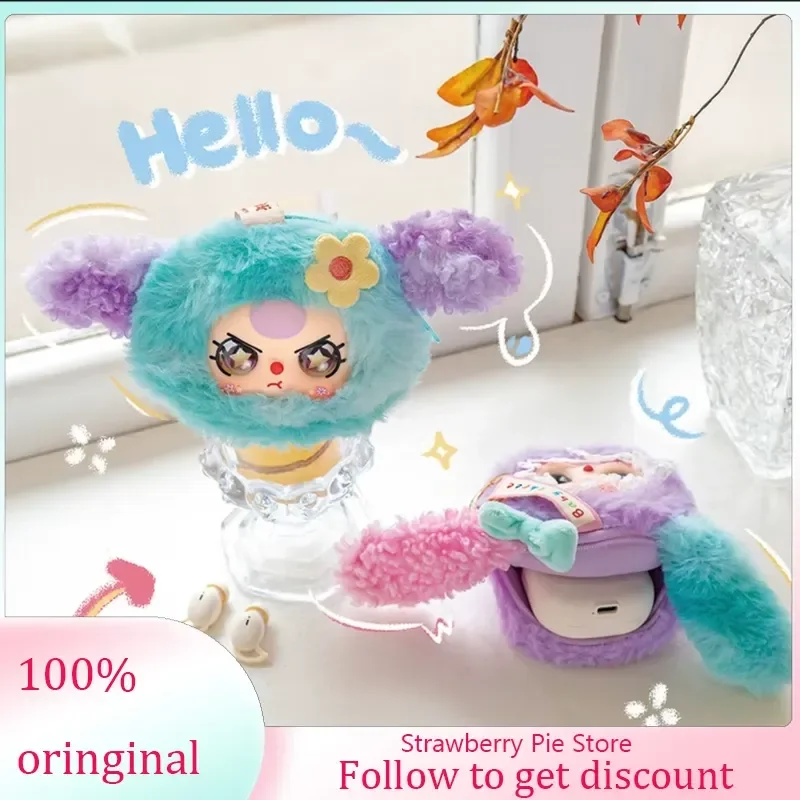 

Ограниченная серия, 9 см, виниловая кукла с тремя хранилищами, глухая коробка, сумка для наушников, подвеска, кошелек, подарок для девочек, модная мини-коллекционная