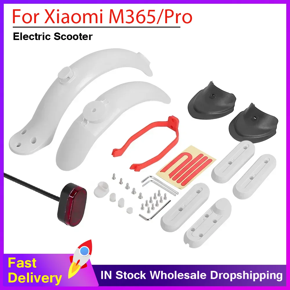 

Передний и задний брызговик для электросамоката Xiaomi M365 Pro, защита колеса, колпак ступицы, светоотражающие аксессуары для самоката
