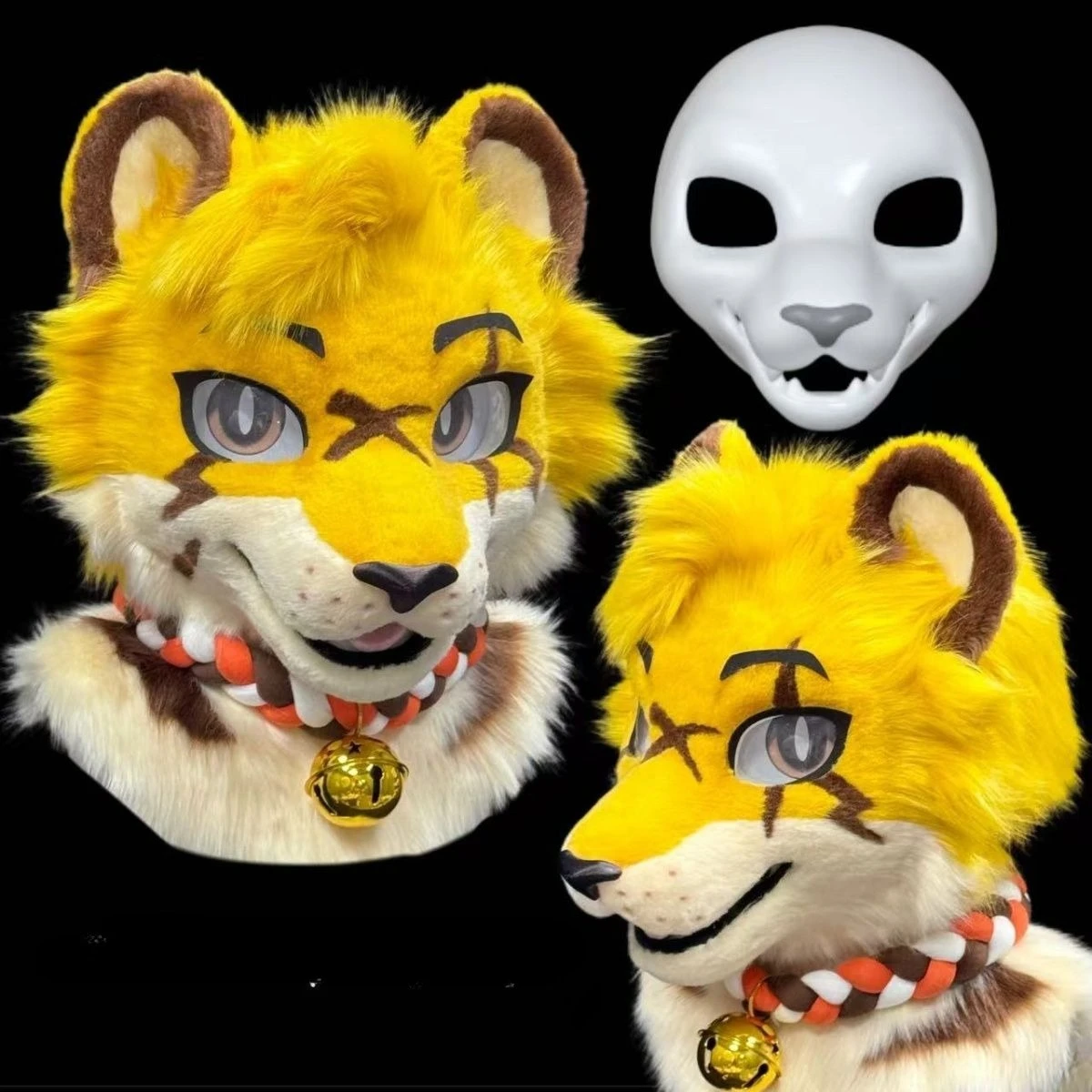 American Style Base Mask Handsome Canine Animal Suit Skull 3D Printing Cos DIY Fury Accessories Anime Props
