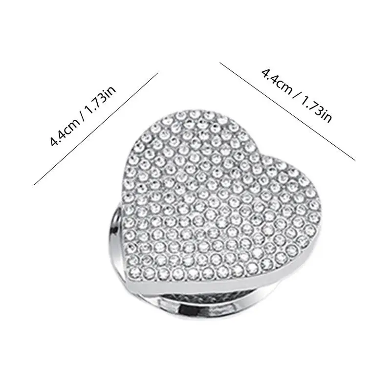 Engine Start Stop Button Cover Engine Start Stop Button Glitter Rhinestone Sticker Heart Shaped Car Decoration Vehicles Start