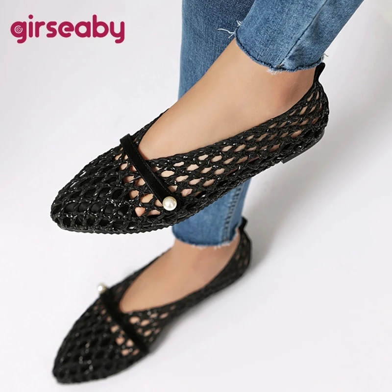 

Girseaby 2025 New Women Sandals Flat Hot Female Loafers Fashion Colorful Comfort Shoes Big Size 44 46 48 50 Green Yellow Red
