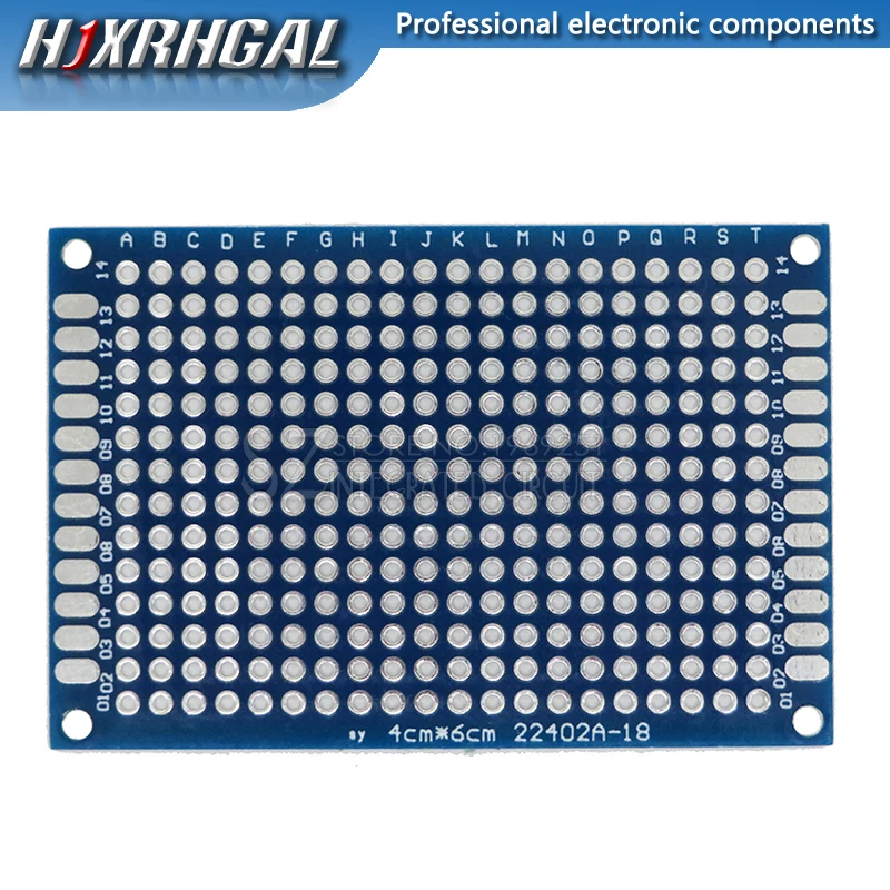 1pcs/lot PCB Double-Sided Protoboard Breadboard Universal Board 2*8cm 3*7cm 4*6cm 5*7cm 7*9cm Pitch 2.54mm Grenn Blue PCB Board