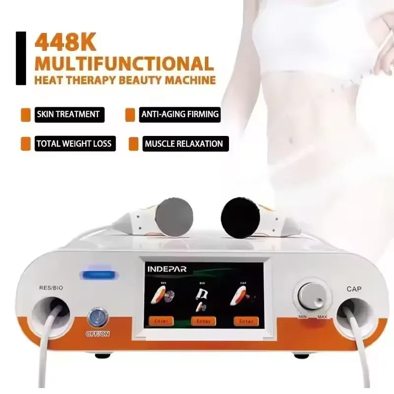 INDIBA 448kHz Capacitive Single Pole Tightening Therapeutic Massage Machine Pain Relief Device Portable