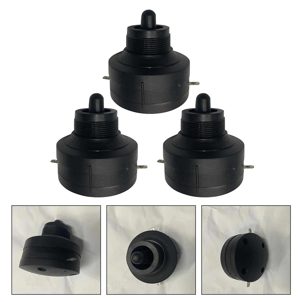 3 PCS Car Speakers Piezoelectric Head Mini Tweeter Horn Trumpet Tweeters for Auto Audio Black Accessories