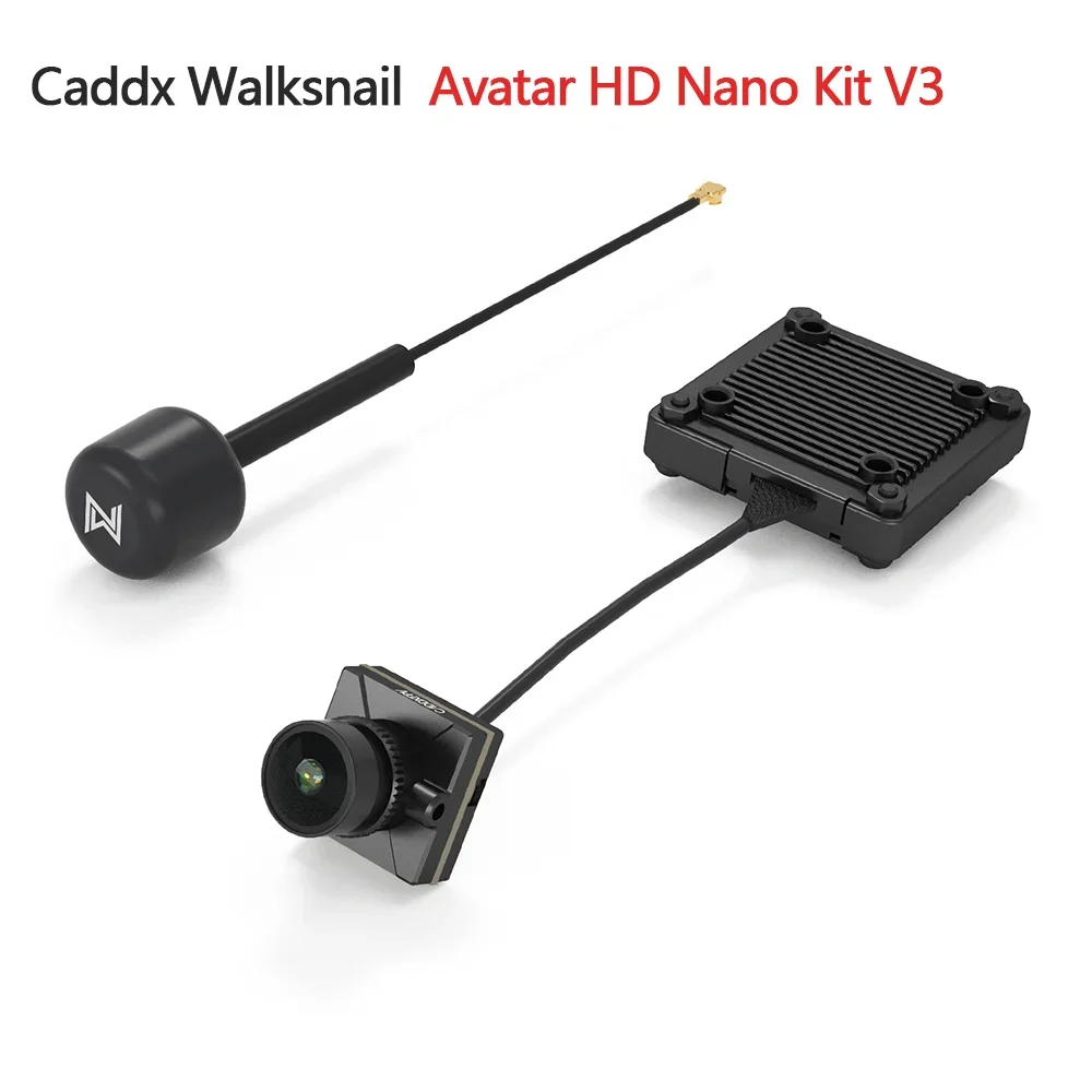 Caddx Walksnail Avatar HD Nano Kit V3 (9cm/ 14cm Cable) 1080P/60fps 4:3 Native Sensor 32G Memory 500mW - image 1 of 6