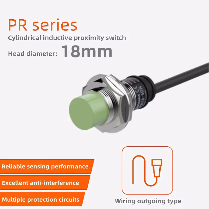 Proximity switch photoelectric sensor M18 PR18-8DN PR18-8DP PR18-8DN2 PR18-8DP2 Non-flush type