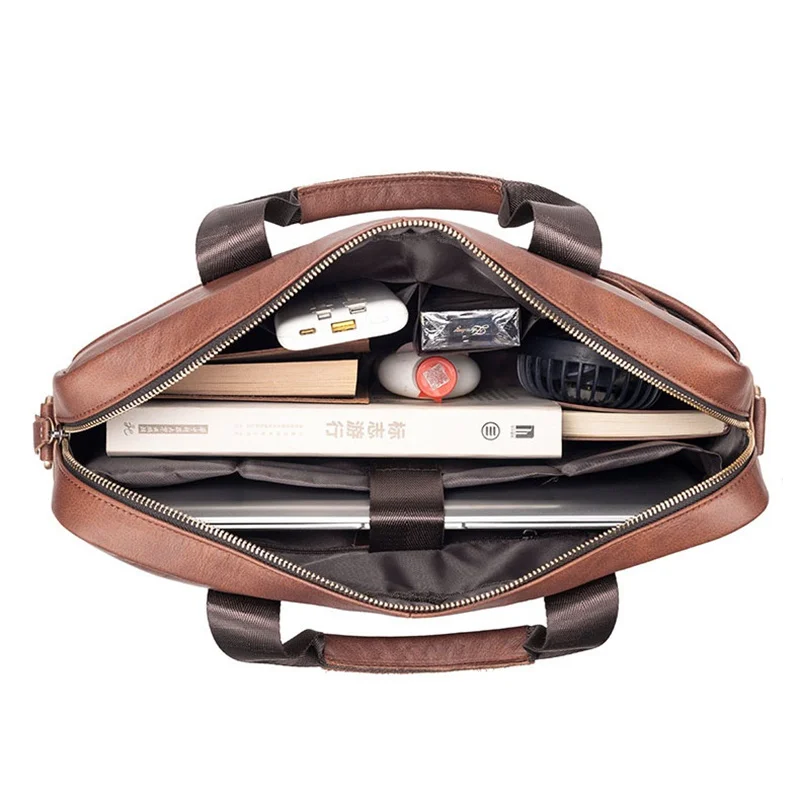 Valigetta direzionale Bussiness CowLeather Borsa grande per laptop in vera pelle per uomo Borsa classica a tracolla o a tracolla da uomo
