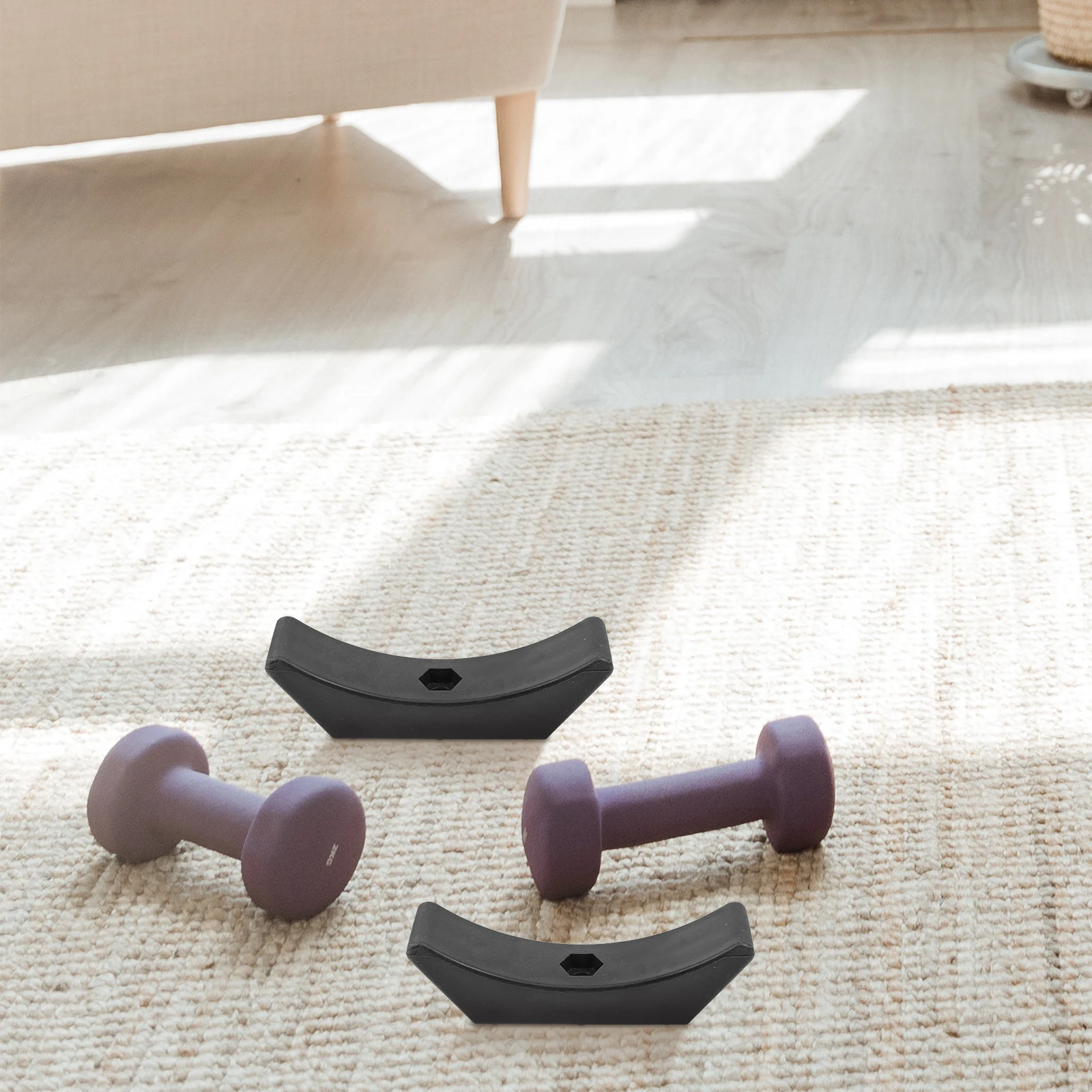 

4 Pcs Dumbbell Rack Accessories Fitness Gear Brackets Stand Storage PP Material Wear Resistant Practical Dumbbell Holder