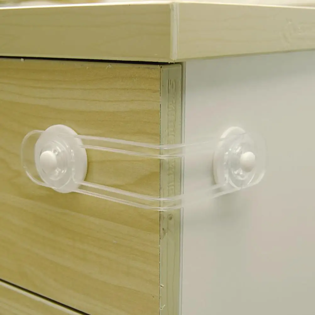 

8 Pcs Baby Safety Cabinet Locks Soft Belt Adhesive Child Proof Refrigerator Guard Durable Flexible No Residue Hardware