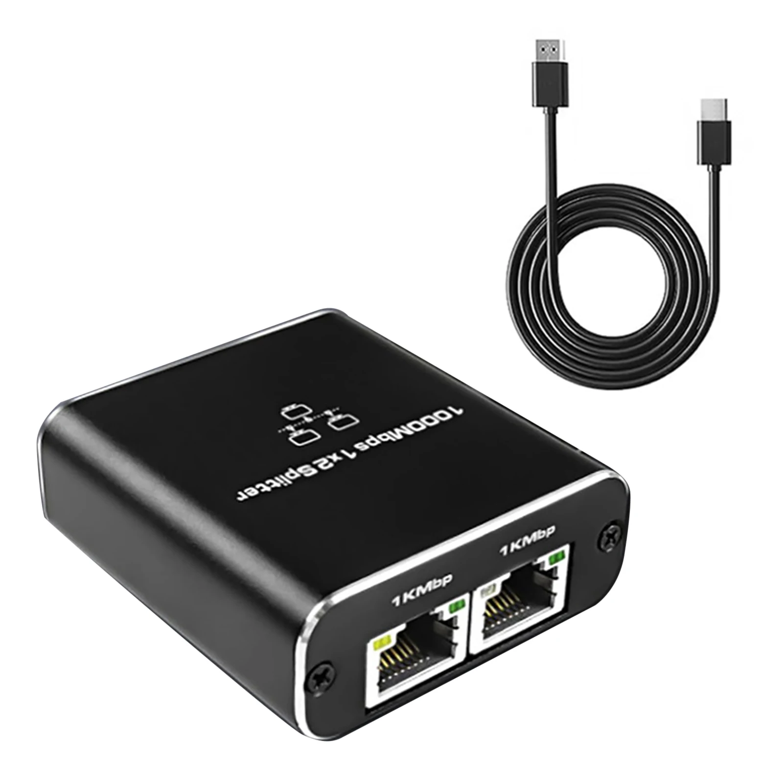 Сетевой разветвитель, разветвитель Ethernet для 2 ПК, сетевой Разветвитель RJ45, 1 в 2 выхода, 1000 Мбит/с, разветвитель Ethernet Gigabite, 5 в постоянного тока