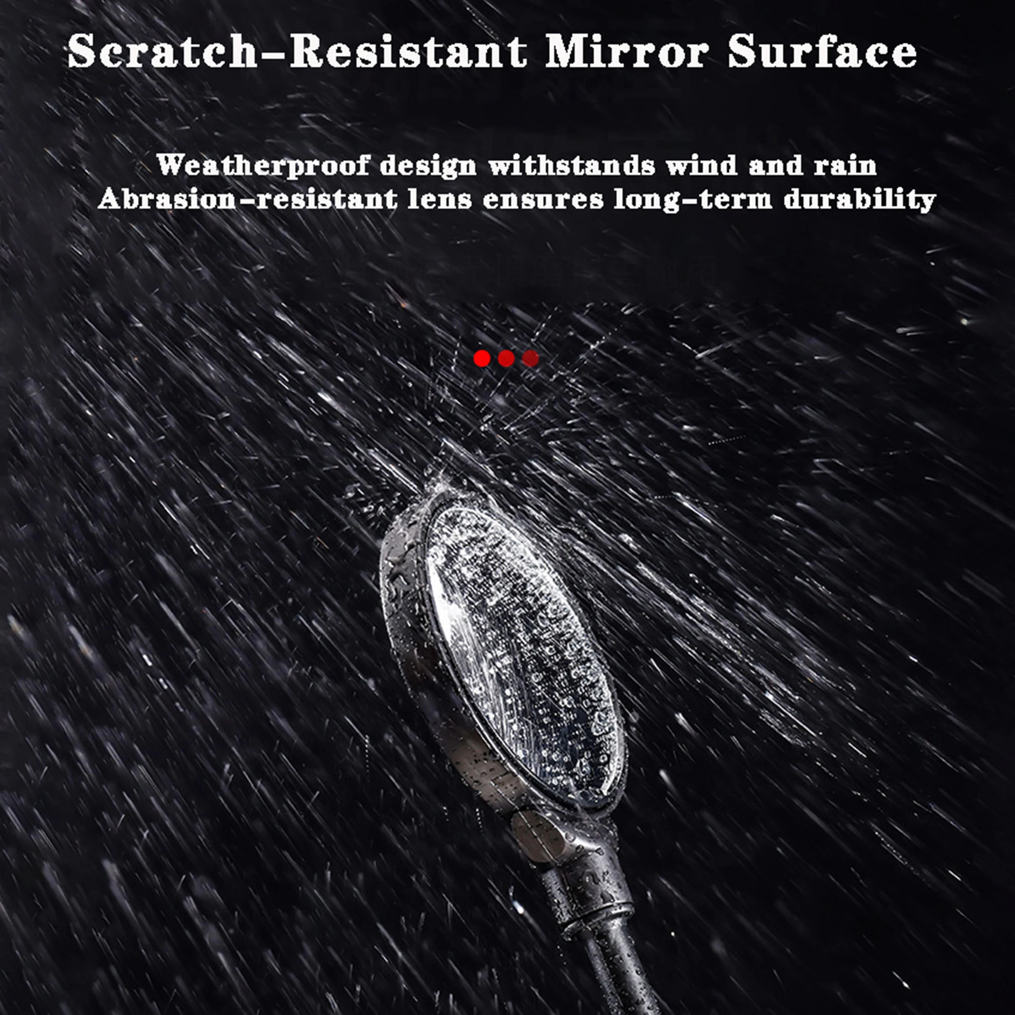 

Universal Bike Rearview Mirror Convex HD Lens Adjustable Angle Tool-Free Installation for Enhanced Cycling Safety