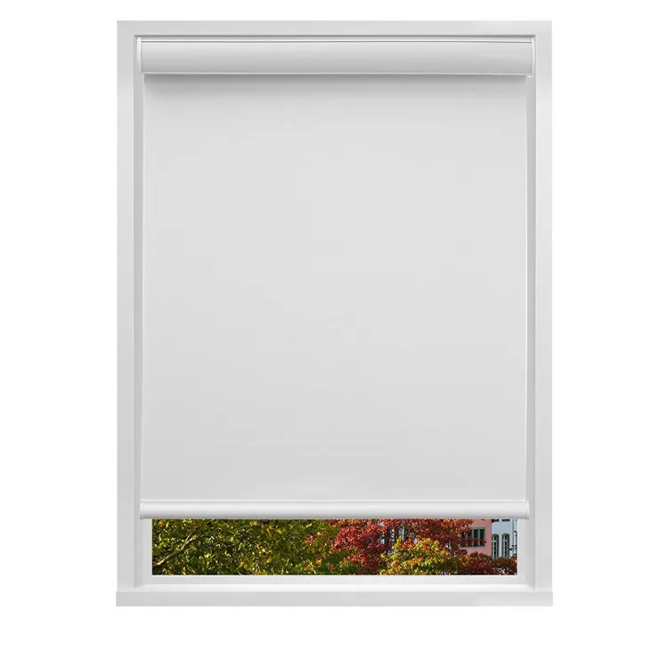 Modern Design Smart Electric Cordless 28mm Flat Roller Blind WiFi Control Customizable Built-in Eco-Friendly French Office