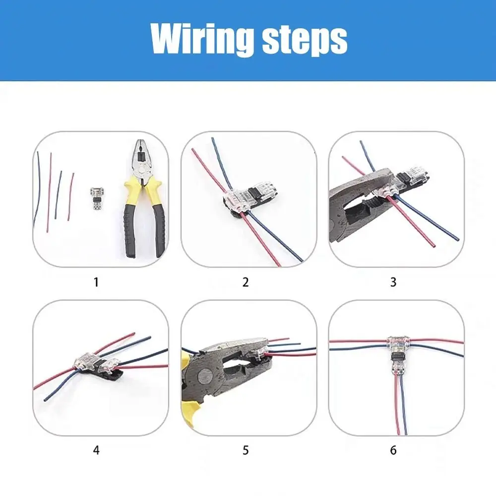 1Pcs For Wires Wiring Pluggable Wire Connector Cable Connections Strip Car Connectors Electrical Cable Crimp 8-22AWG