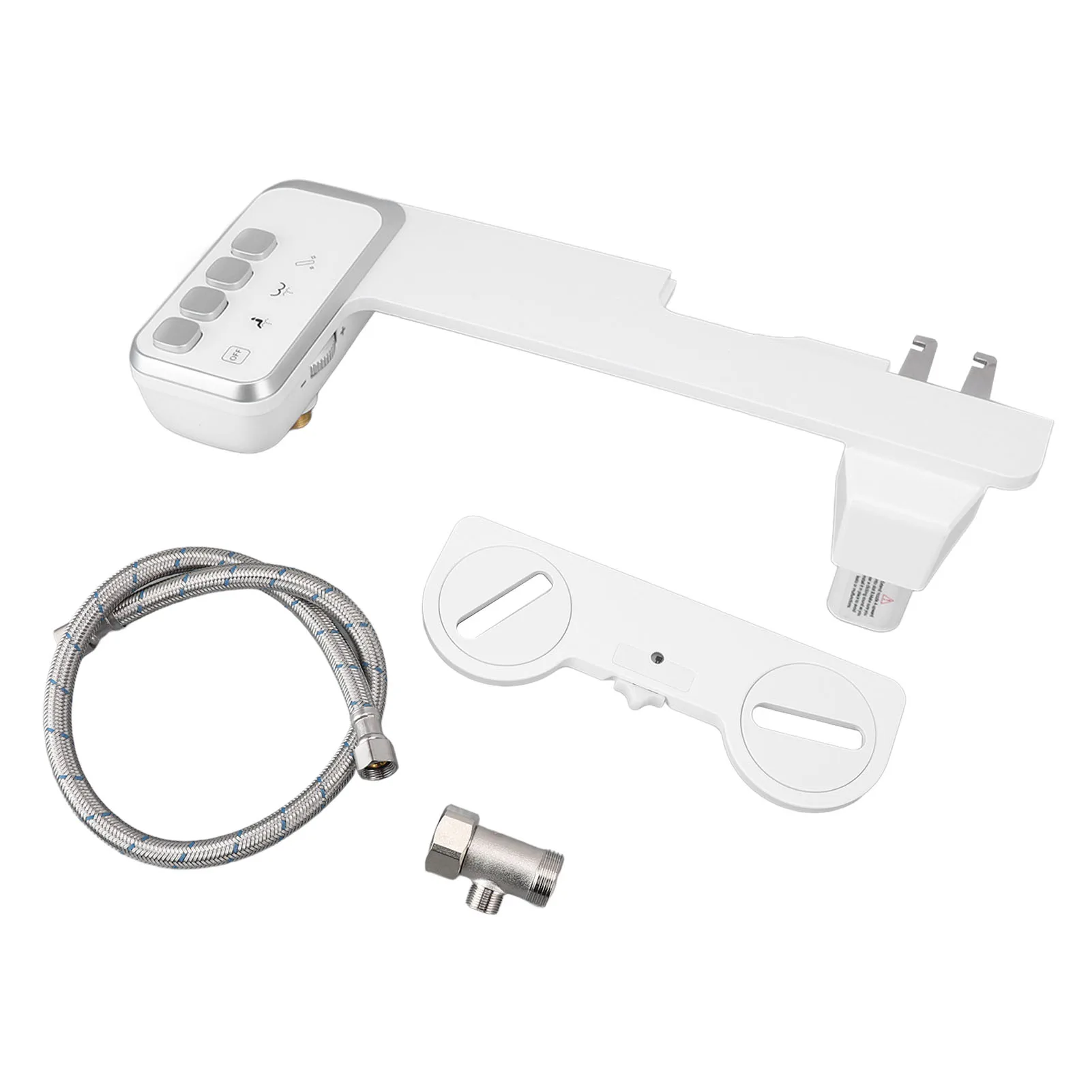 مرفق بيديت قابل للتعديل لضغط الماء بفوهة مزدوجة رفيعة للغاية ومفتاح واحد سريع التفكيك ومرفق مقعد المرحاض #6