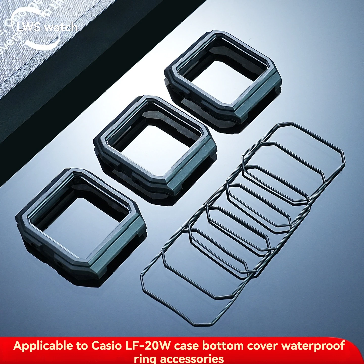 Waterproof, wear-resistant silicone strap—a dedicated accessory for the Casio LF-20W student watch case back gasket