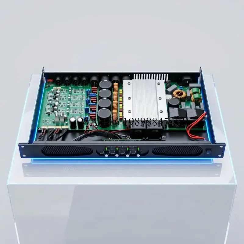 WMWMNU Class D Amplifier Professional Power Amplifier 4-Channel 600W/800W Per Channel Digital Stereo Amplifier for Stage