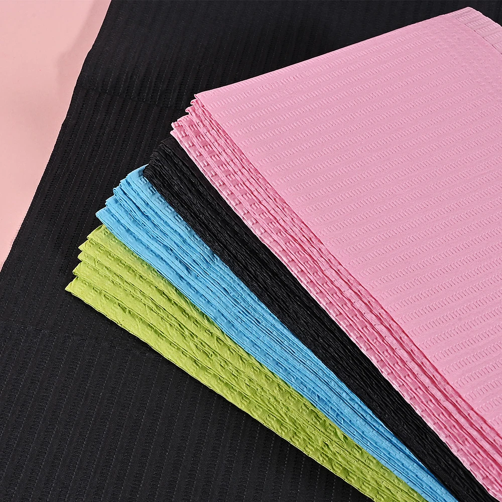 20Pcs/lot Disposable Nail Art Table Towel 4Colors Foldable Table Mat 33.5*45.5cm  Super-thicken Nail Salon Manicure Table Towel