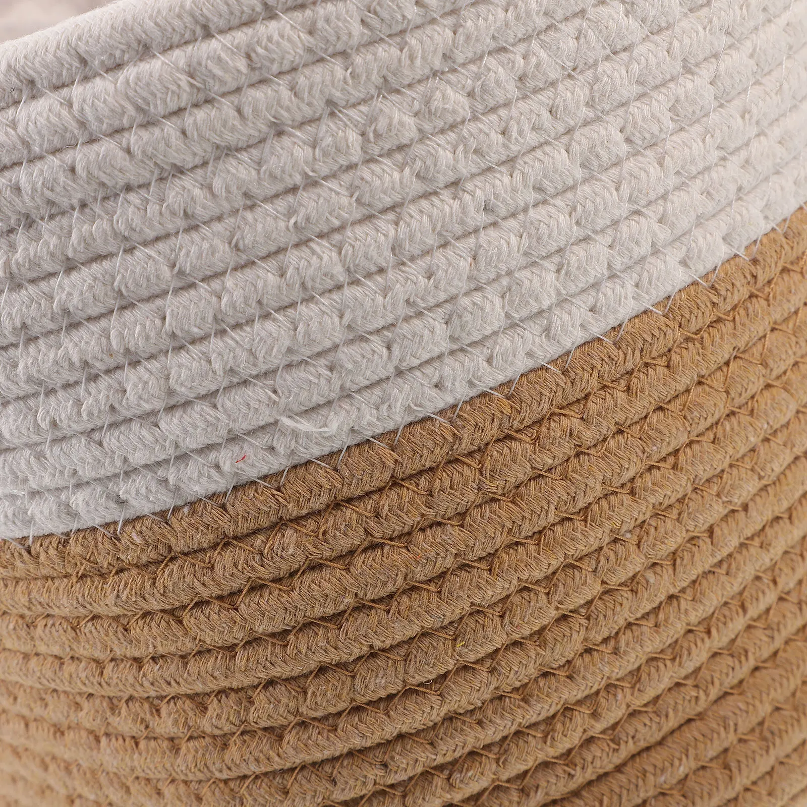 

Cotton Rope Basket Plant Pot Storage Baskets for Indoor Decor Woven Basket Hamper Laundry Home Storage Container