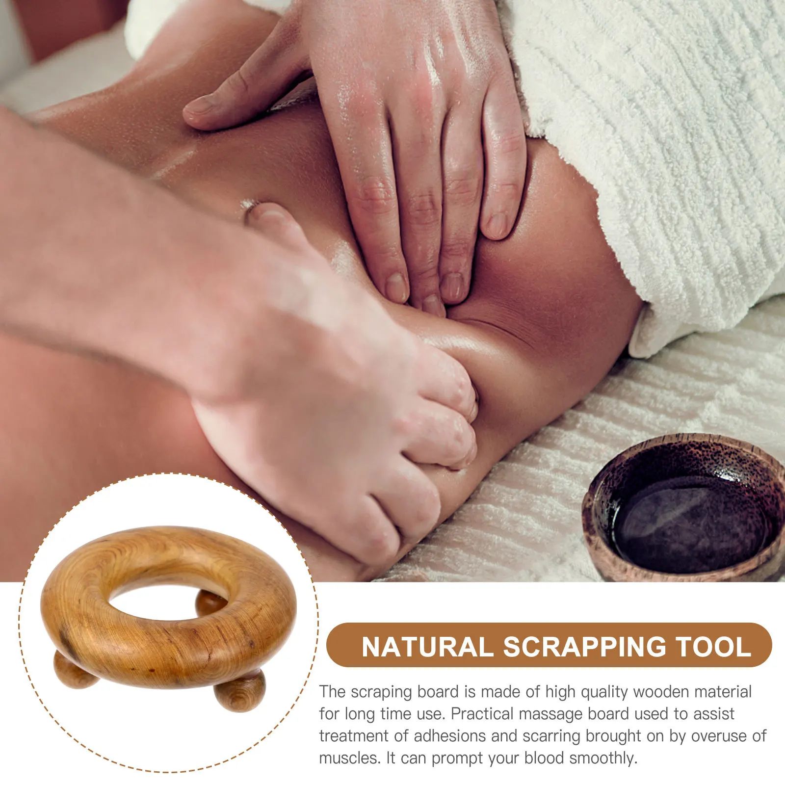 

Wooden Guasha Board Sandalwood Body Massager For Back Neck Shoulder Scraping Therapy Tool Lightweight Travel Health