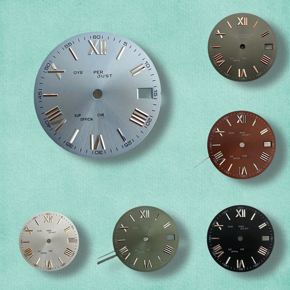 

S Logo Roman Numeral 28.5mm NH35 Dial Suitable For NH35/NH36 Movement High Quality NH35 Accessories ﻿Watch Modification