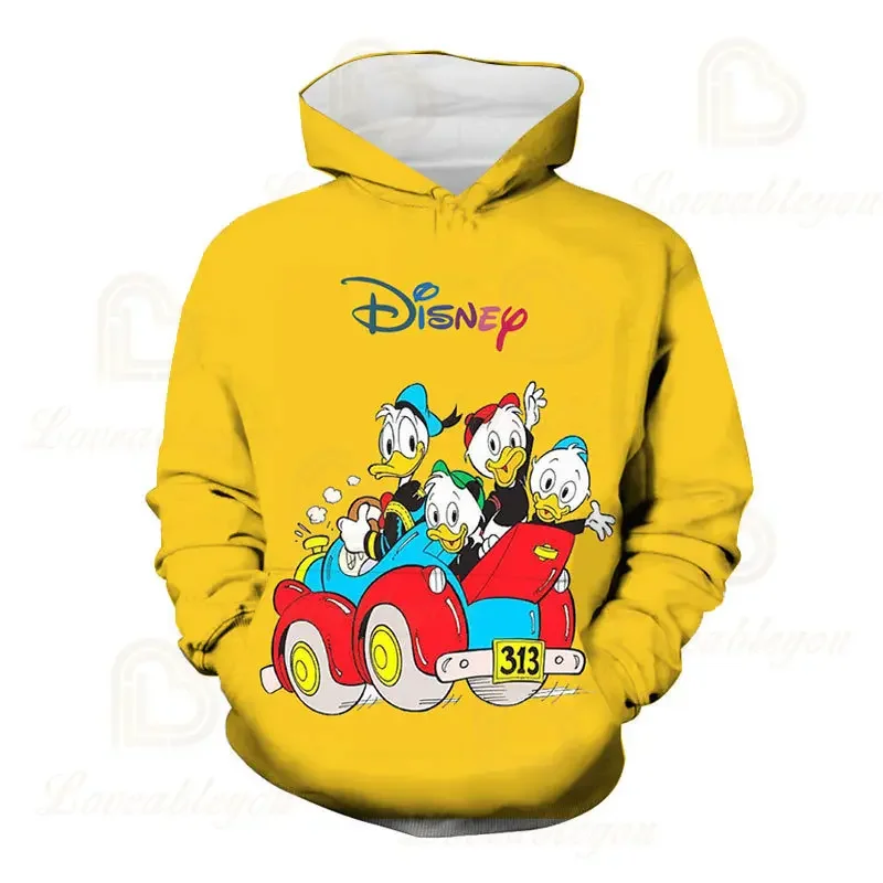 Dis Minnie Mouse Sweatshirt Dames Lente Mode Jongen Meisje Kinderen Anime Hoodies 3d Print Herfst Casual Heren Hoodie