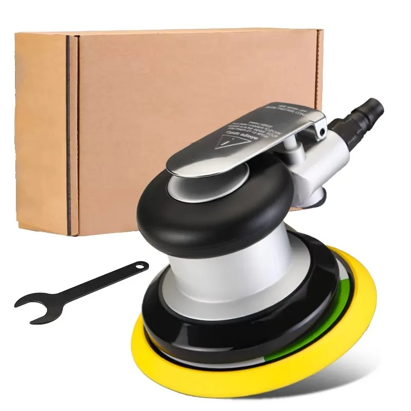 -C105 Pneumatic Polisher Automotive 125mm Self-adhesive Chassis 5 Inch Air Random Orbital Sander Variable Speed for Car