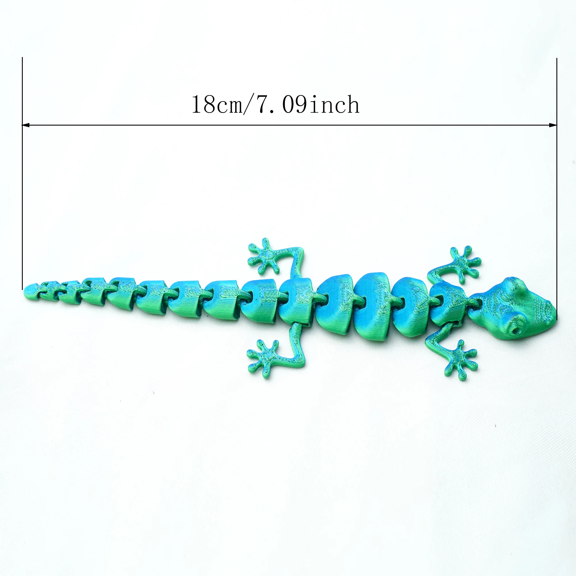 3D printed gecko animal toys, home rooms, car decorations, tabletop decorations, and joints for free movement