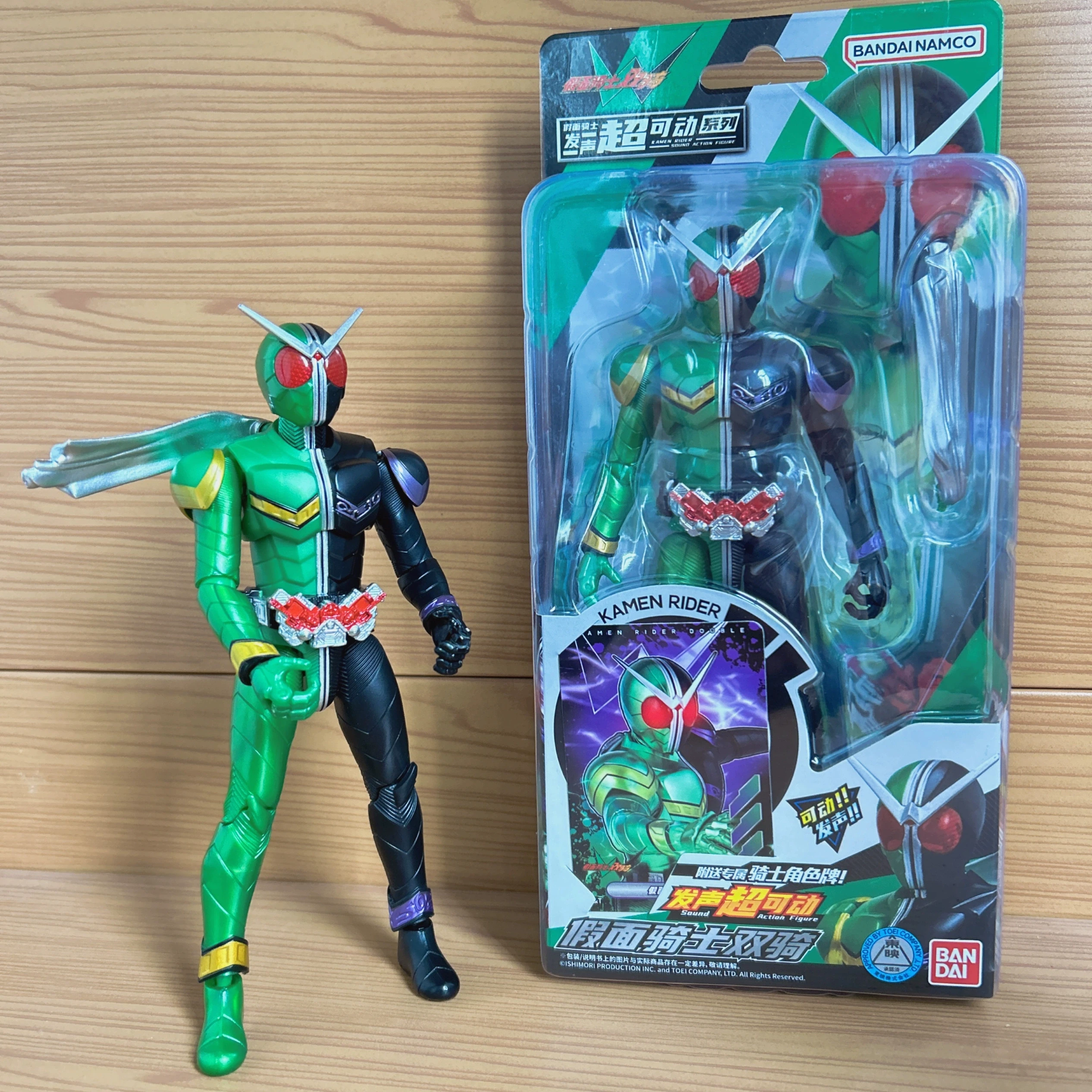 반다이 가면라이더 마스커드 라이더 액션 피규어 데케이드 & 더블 관절형 사운드 버전 수집용 장난감 데스크탑 장식 선물