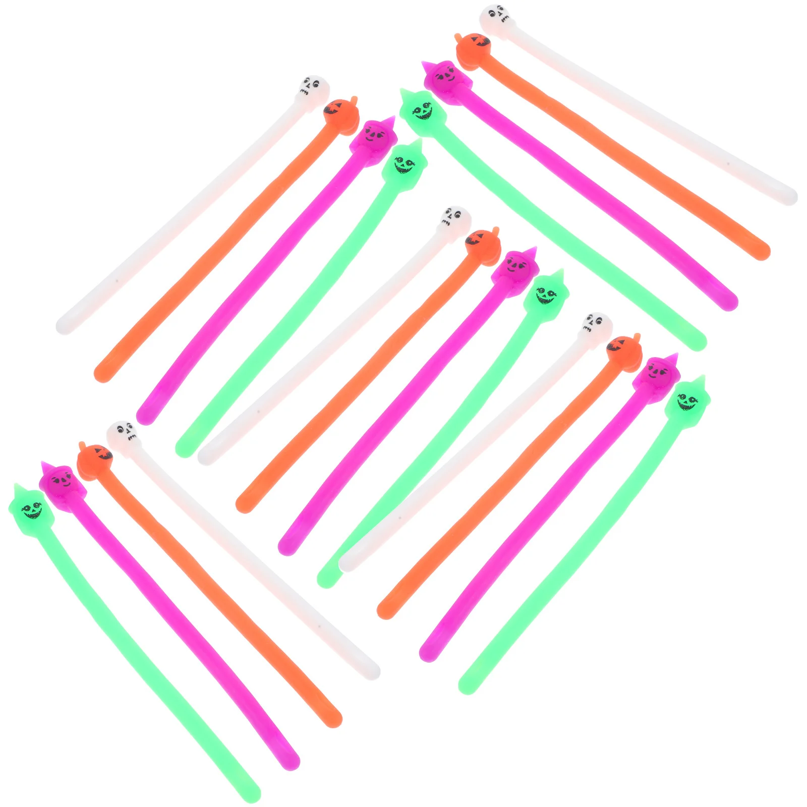 20Pcs Pull Noodles Shape Stretchy Strings Stress Relief Elastic Decompression Sensory Anti Anxiety Stress Relief String Toys