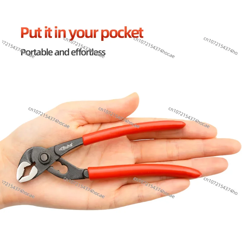 Home DIY 5inch Mini Pump Clamp Small Pipe Pliers Ultra Thin Shifting Spanner Multifunctional Crescent Wrench No Button 4 Stops