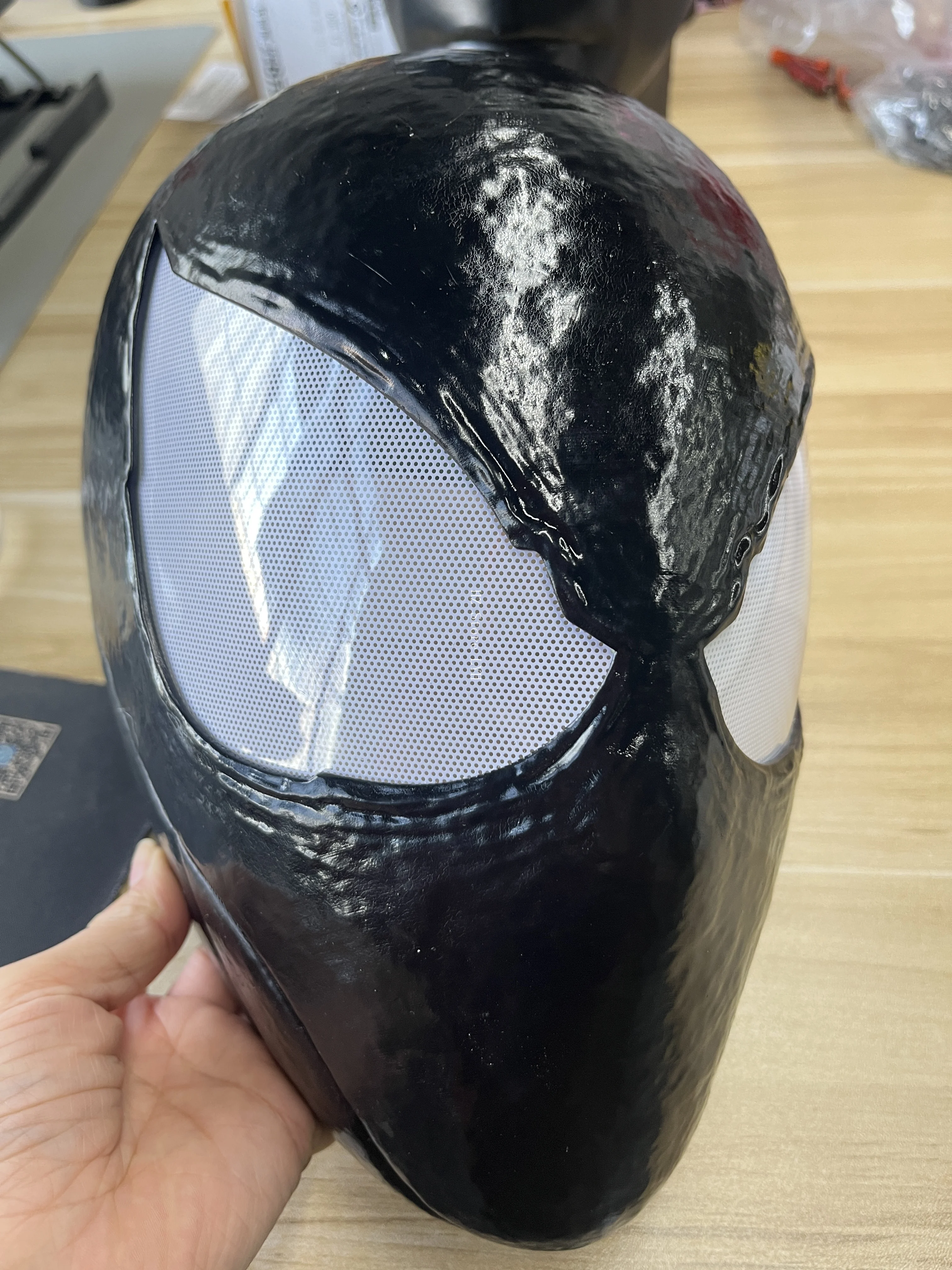 【新品未使用】スパイダーマン マスク ブラック（ヴェノム） TAMS 2 アメイジング・スパイダーマン3 ヴェノムマスク フェイス