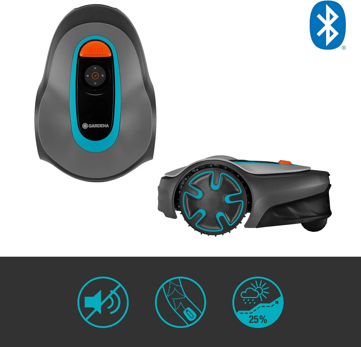 STLF WJW OEM قابل للتخصيص لتقوم بها بنفسك تطبيق بلوتوث يعمل بالبطارية حدود جزازة العشب الآلية ذاتية الدفع هيكل من الألومنيوم عالي تورق