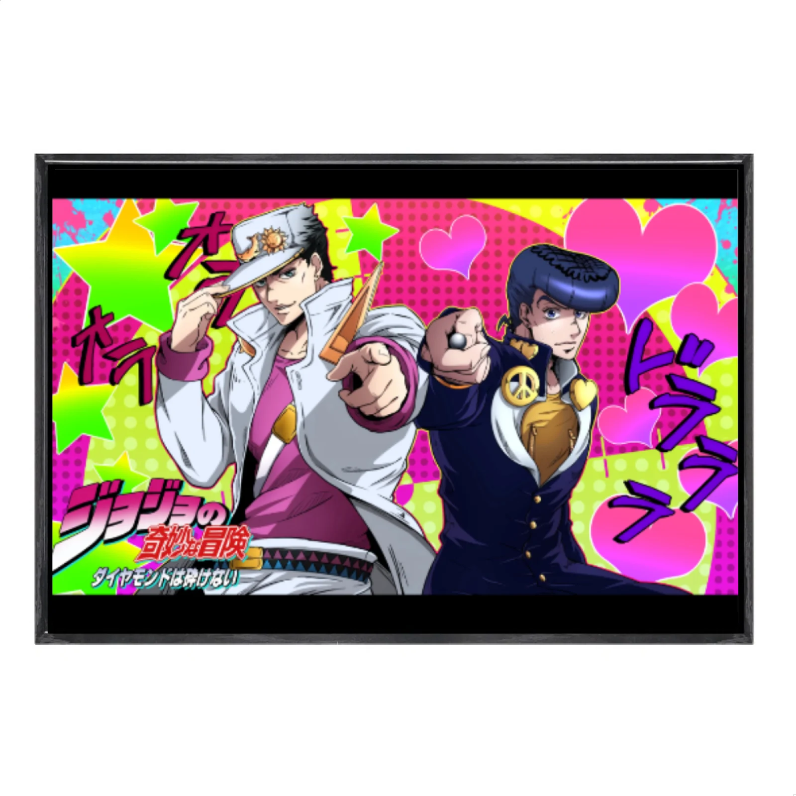 

Японская манга «Невероятные приключения Джоджо», многоразмерный холст, постер в двойной рамке, настенное искусство, домашний декор, домашний декор