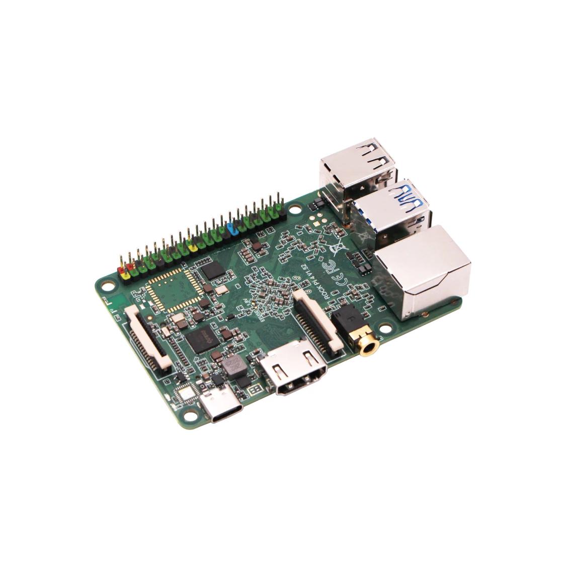 Radxa Rock 4a Rk3399، وحدة معالجة مركزية 6 النواة Sbc، مع مخرج 4K، جيجابت إيثرنت وPcie 2.1، كمبيوتر لوحي واحد