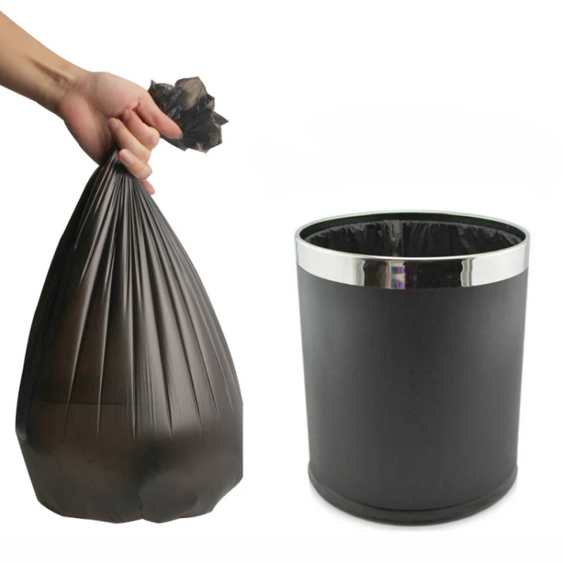 Household Black Thickening Garbage Bag For Bathroom Disposable Hand Carry Large Kitchen Waste Black Plastic Bags Home Clean Bag