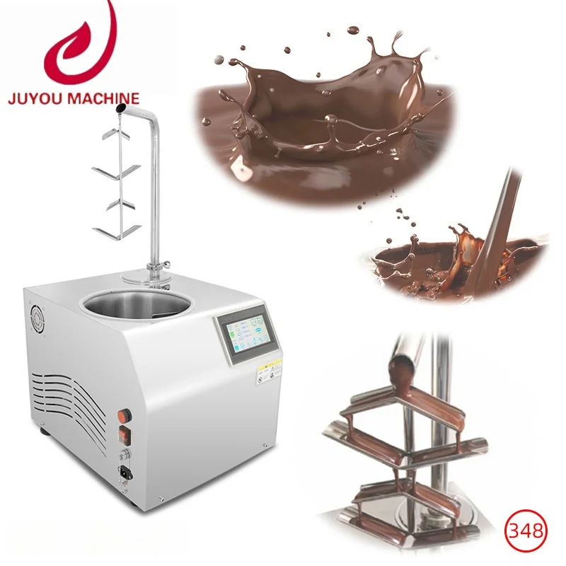 8L Multi-Function Chocolate Melting & Tempering Machine Automatic High Efficiency Chocolate Tempering Machine